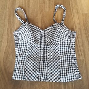 GUESS Bustier Crop Top